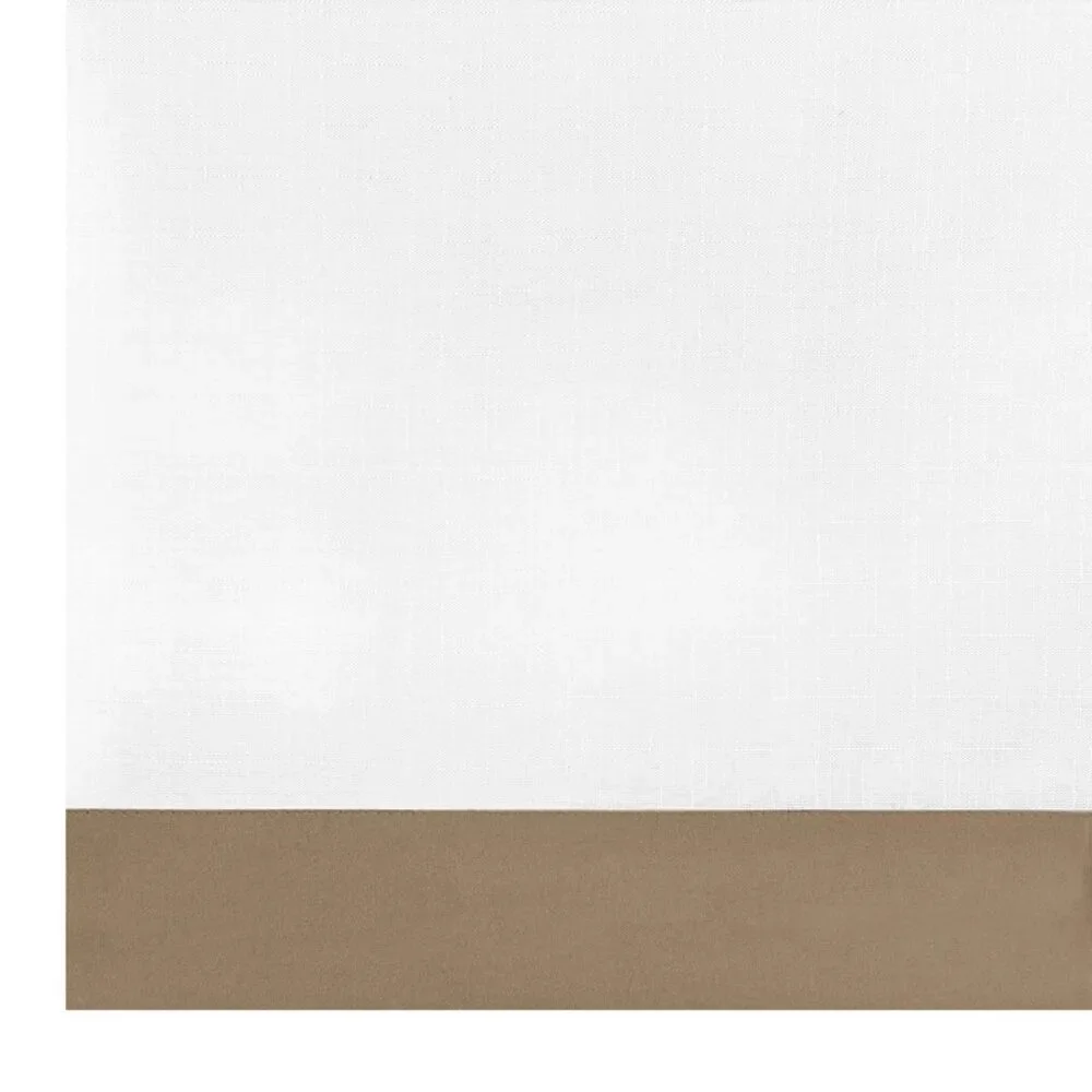 PowerSellerUSA Two-Tone Tier Pair Panels and Valance Kitchen Curtains Set for
